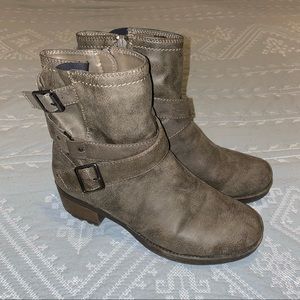 Distressed Ankle Boots